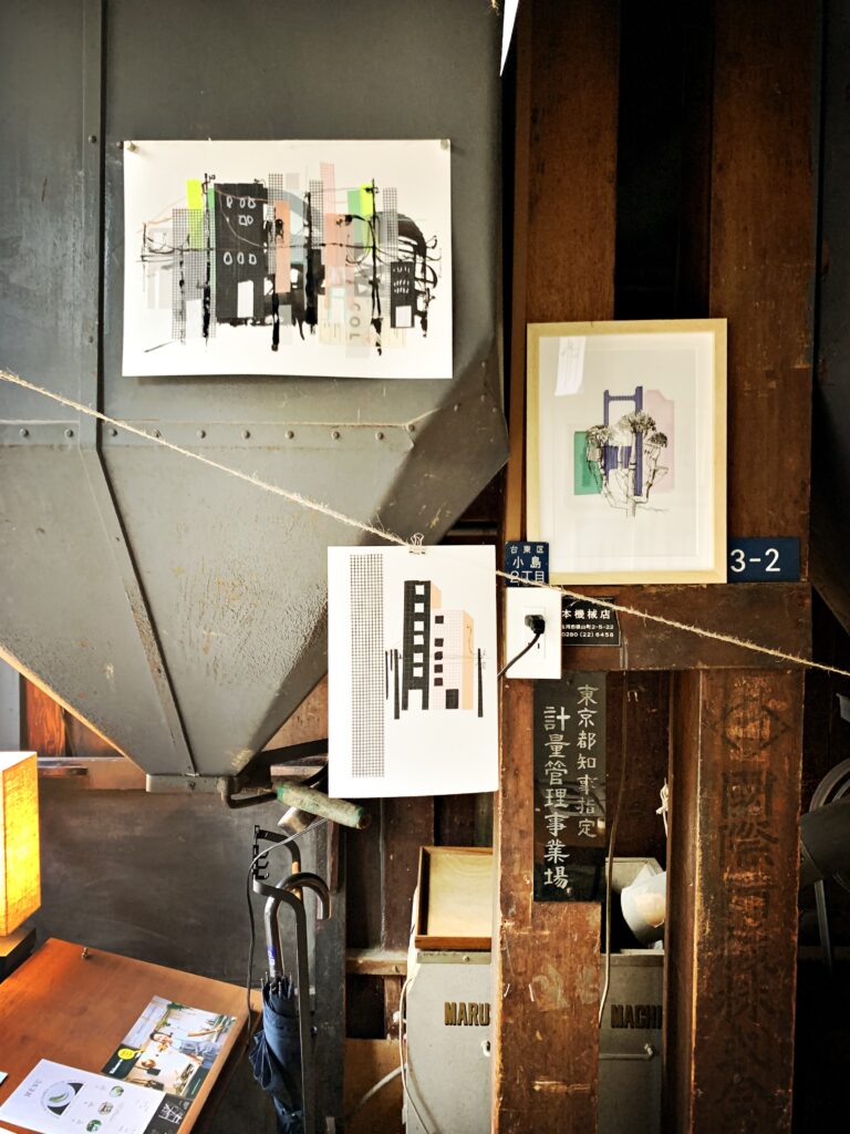 Ausgestellte Bilder bei Almost Perfect Tokyo