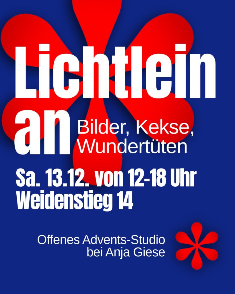 Hinweis offenes Studio